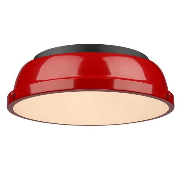 Elm 14  Flush Mount in Matte Black Supply - Image 5