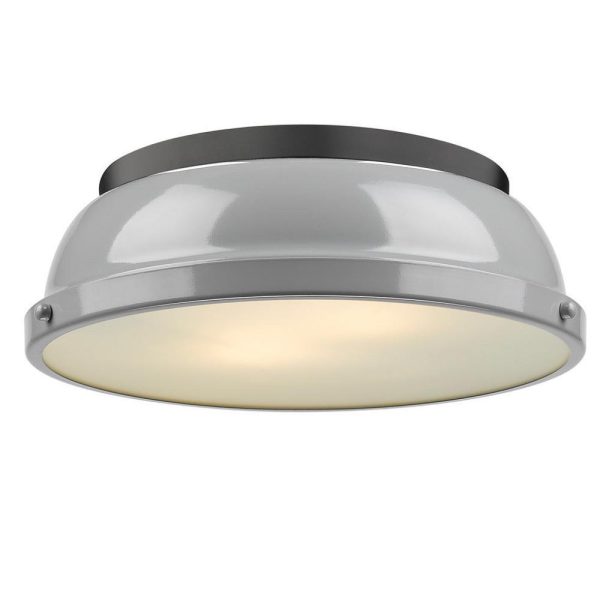 Elm 14  Flush Mount in Matte Black Supply - Image 4
