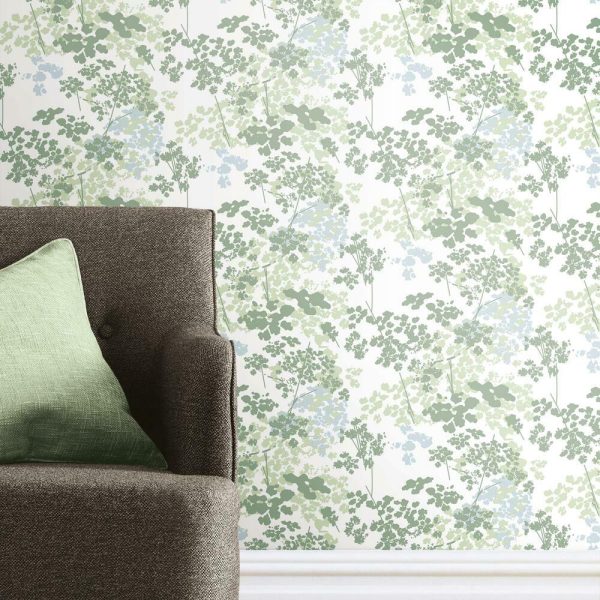 Queen Anne s Lace Peel & Stick Wallpaper For Discount - Image 2