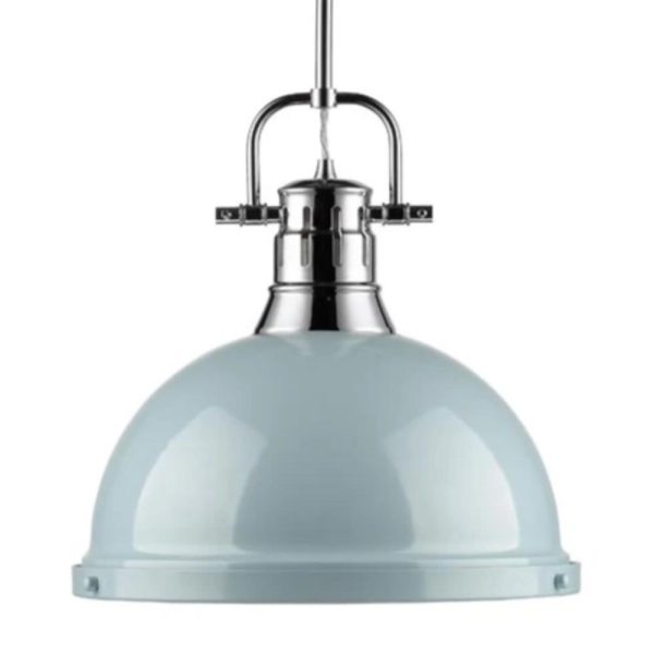 Elm Large Pendant with Rod in Chrome For Discount - Image 2