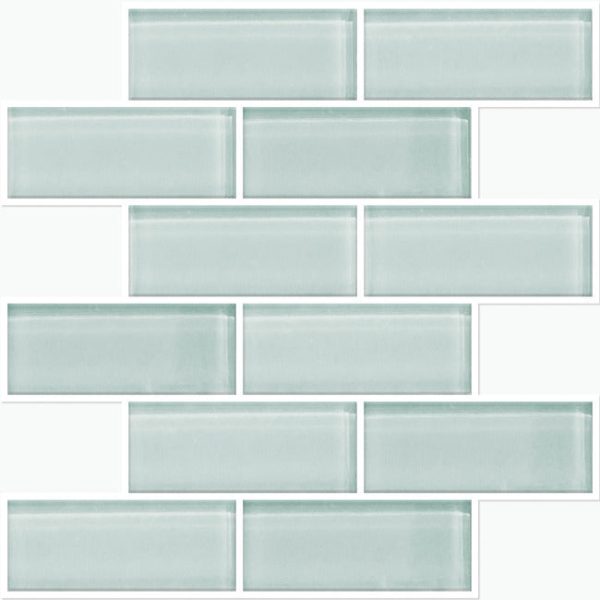 Aqua Seaglass Subway Peel And Stick Sticktile on Sale - Image 2