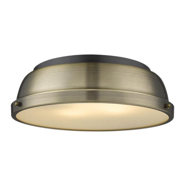 Elm 14  Flush Mount in Matte Black Supply - Image 2