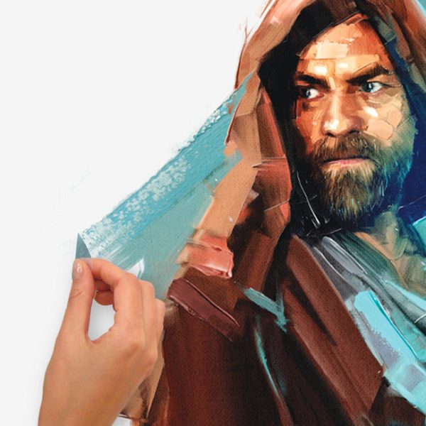 Obi Wan Kenobi Painted Peel And Stick Giant Wall Decals Fashion - Image 3