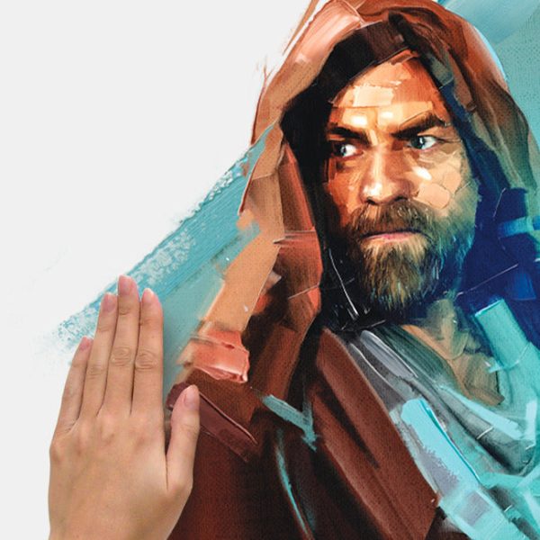 Obi Wan Kenobi Painted Peel And Stick Giant Wall Decals Fashion - Image 4