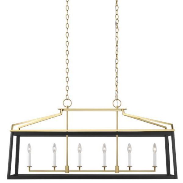 Carolyn Mixed Metal Linear Lantern Cheap