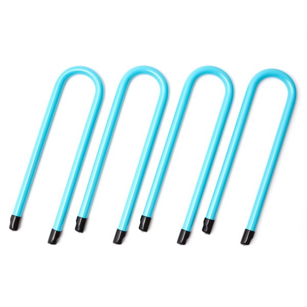 SkyBound Trampoline U-Shaped Anchor Kits Wind Stakes - Set of 4 - Blue Sale - Image 2