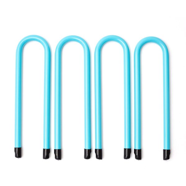 SkyBound Trampoline U-Shaped Anchor Kits Wind Stakes - Set of 4 - Blue Sale